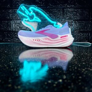 Brooks Glycerin Max Women’s Walking Marathon Running Shoes Purple Pink - 7